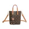 Bolsa Tote Mini Atmosférica para Mujer, Colgante de Oso Floral Retro, Bolso Cruzado para Mujer, Bolso de Mujer Sencillo de Alta Gama
