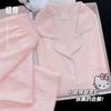 Pijamas de Algodón Nube para Mujer Primavera y Otoño Nuevo Dibujo Animado Lindo Pantalón de Manga Larga Dormitorio de Estudiante Conjunto de Ropa para el Hogar Transfronterizo