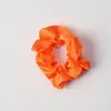 Scrunchie de Cetim Estilo Francês Transfronteiriço, Faixa de Cabelo de Seda Falsa Estilo Coreano, Elástico de Cabelo Floral, Corda de Cabelo Plissada, Acessório de Cabelo