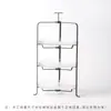 Estante plegable para platos simple y portátil, Estante expositor multifuncional para snacks, Estante para snacks, Estante de bandeja de almacenamiento de hierro