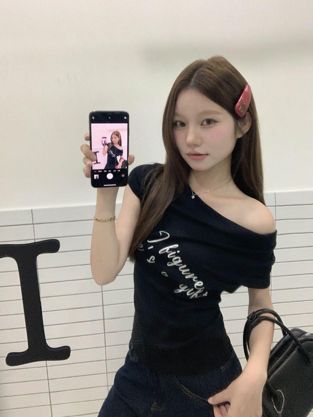 复制_kumikumi甜辣妹字母印花短袖T恤女.jpg