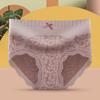 Ropa Interior Estilo Palacio Talla Grande para Mujer Cintura Media Pantalones Sexy de Encaje para Niña Japonesa Algodón en Entrepierna Abdominal Levanta Caderas