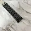 20/22 mm para Huawei GT2/Samsung WATCH4/S3 correa acrílica color real tres eslabones pulsera imitación resina