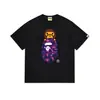 Camiseta estilosa japonesa da marca Ape Kikai Maneki Neko de manga curta para homens e mulheres, adolescentes, moda de rua e campus, camiseta juvenil de manga curta