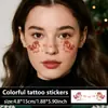 Adesivos de Rosto Cavalo Branco Xiangyun Transfronteiriços para o Festival da Primavera Ano Novo Tatuagem Maquiagem Adesivos Atividades de Festa Maquiagem Fofa Adesivos de Blush