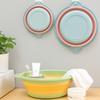 Lavabo Plegable de Silicona Engrosado para el Hogar, Cubeta para Lavar Ropa de Dormitorio de Estudiante, Plegable Portátil para Viaje, Cubeta de Plástico para Lavar Pies