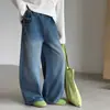 Jeans de primavera e outono para meninas 2026 novo estilo casual estilo coreano e chinês para meninas mais velhas com lapelas nos bolsos frontais e traseiros, design transfronteiriço moderno
