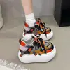 Zapatos casuales para mujer versátiles para estaturas petite 10cm mocasines 2026 otoño nuevo estilo coreano zapatos de suela gruesa con bloques de color para mujer