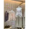 Conjunto de Dos Piezas con Blusa de Encaje con Volantes y Perlas con Cordones + Camisola, Moda Otoñal Oficial 28826