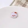 Etiqueta de Tela de Dibujos Animados Bordada por Computadora Etiqueta Tejida Patrón de Animales Accesorios para la Cabeza Hechos a Mano Ropa de Bebé con Juguete de Peluche Pegatinas Decorativas de Tela