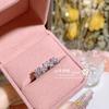 Camellia Tiktok venda quente ao vivo Novo produto Seiko imitação quadrado doce turmalina pedra preciosa abertura anel de ajuste