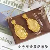 Loja de ouro mesmo estilo longa duração não desbota ouro areia Guanyin Buda Buda Buda cabeça de Buda pingente diy homens e mulheres pingente acessórios