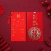 Convites de Casamento com Borlas 2026, Convites de Casamento, Convites de Casamento Criativos, Convites Dourados Estilo Chinês, Convites Foscos