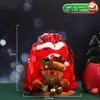 Bolsa de Maçã de Natal Bolsa de Presente Bolsa Tote Bolsa de Doces Adultos Crianças Novo Sino Papai Noel Bolsa de Presente
