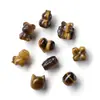 Jingdian Jewelry Piezas Talladas de Piedra Ojo de Tigre Amarillo Natural, Serie de Color Melard Accesorios para Pulsera Colgante de Calabaza, Suministro al por Mayor