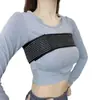 Cinturón de Soporte Fijo para el Pecho Raka Elástico para Mujer de Alta Intensidad, Venda de Pecho Transpirable a Prueba de Golpes, Herramienta Mágica Envolvente para el Pecho