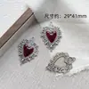 Pingente Espada Cruz Coração Exagerado Estilo Gótico Diablo Material para Pulseira Colar Artesanal Acessórios de Contas