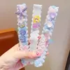 Fita Mágica Infantil Desenho Laço Renda Franja Patch para Meninas Pequenas, Fixador de Cabelo Amigo do Cabelo para Meninas