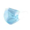 Mascarilla desechable de tres capas empaque individual adulto niños Azul rosa protección solar protección civil fábrica mayoreo