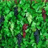 Uvas de Plástico Realistas, Uvas Falsas, Cachos de Uva Grandes, Frutas Falsas Fosqueadas, Adereços para Fotografia, Alta Simulação para Jardinagem