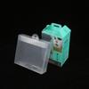 Suministros del Fabricante Cajas de Embalaje de PVC, Papelería con Patrón Diagonal Cajas de Color Plegables de Blíster Transparente, Cajas de Plástico Esmerilado de Almacenamiento de PP
