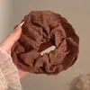 Ligas para el cabello estilo coreano, ligeras, con estampado de leopardo, elásticos para el cabello retro extragrandes, bandas elásticas para el cabello muy elásticas, scrunchies de moda para mujer