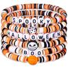 Pulsera Navideña de Halloween Transfronteriza Pulsera de Arcilla Suave Pulsera de Perlas de Colores Letras Fantasma Calabaza suit