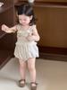 Roupas de Bebê Verão Estilo Fino Versão Coreana Roupa Infantil Macacão de Bebê de Verão 2026 Novo Modelo Macacão de Peça Única para Meninas