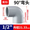 Rongsheng Estándar Americano Codo de Ángulo Recto 90 Grados CPVC Tubería de Suministro de Agua Química Industrial Accesorios de Tubería de Plástico PVC