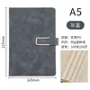 Caixa de Presente com Caderno A5 com Logo Personalizado, Caderno de Couro Macio para Escritório, Simples Presente Souvenir