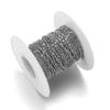 5m/rollo material de cobre 1: 1 borla cadena slub ancho de cadena 1.5 mm diy hecho a mano cadena de joyería semiacabada