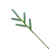 Folha Verde Acabada Acessório Único Bastão Torcido Arranjo de Flores Artificiais Decoração de Casa Tecido à Mão Presente de Feriado