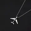 Colar Infantil com Pingente de Avião Pequeno, Estilo Cool Personalizado, Acessório de Corrente Versátil para Suéteres e Moletons, Colar Infantil