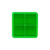 Popular Transfronterizo Bandeja de Hielo de Silicona 4-Rejilla 6-Rejilla Cubo de Hielo Cuadrado Molde de Hielo Cuadrado con Tapa Bandeja de Hielo de Color Puro Molde de Hielo