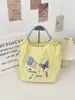4683 Ins Dulce Femenina Bordado Bolsa de Compras Bolso de Mano Bolsa Oxford Bolso de Mano Estudiante Clase Bolso de Mano