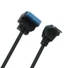 Soporta producción de muestras Cable de extensión en ángulo recto USB 3.0 a MicroUSB 3.0 BM integrado en la placa base conector en forma de L de 90 grados 20P
