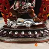 Budismo Yuan Huicang Pueblo Suministros Budistas para Estatuas de Buda de 8 Pulgadas Chapado en Cobre Plateado Dios Negro de la Riqueza Estatuas de Buda Estatuas Protectoras
