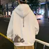 Sudadera de Invierno para Hombre 2024 Nueva Versátil de Moda Marca Top Estilo Hong Kong Tendencia Estudiante Holgada Chaqueta con Capucha