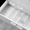 Caja de almacenamiento empotrada tipo cajón, cosméticos de escritorio acrílico transparente, separador, mesa caja de almacenamiento, estante de almacenamiento