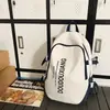 Mochila Nueva Casual Versátil Moderna Estampado de Letras Gama Alta Versátil Viaje Computadora Mochila Casual