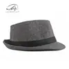 Ventas Directas de Fábrica Sombreros al por Mayor Otoño e Invierno Estilo Nuevo Sombreros de Lana para Personas de Mediana Edad y Mayores, Versátiles Informales Sombreros de Jazz para Hombres de Moda