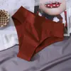 Calcinha Triângulo Sem Costura com Bainhas Dobradas, Estilo Europeu e Americano, Respirável, Tamanho Grande, Fitness Esportivo, Alta Elasticidade, Calcinha Bikini, P-8GG