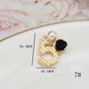 Estilo Coreano Estilo Chanel Lazo Hecho a Mano DIY Accesorios para el Cabello Accesorios de Pinza Lateral Aleación Goteo de Aceite Camelia Anillo para el Cabello Colgante