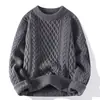 Venta caliente transfronteriza, popular en stock, nuevo suéter casual de cuello redondo para otoño e invierno, prenda de punto base, suéter holgado de talla grande