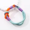 Llavero de Cordón de Color Contrastante Transfronterizo Combinación de Colores Colgante para Funda de Teléfono Móvil Cuerda Colgante Muñeco de Peluche Bolso Juguete Colgante Joyería