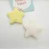 Acessórios de estrela de cinco pontas de pelúcia unilateral de 5,5 cm diy penteado material artesanal furo decoração de sapatos com matérias-primas atacado