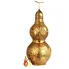 Gu Yunzhai Calabaza de Latón de Parte Superior Abierta Grande y Pequeña Adorno de Calabaza de Latón de Parte Superior Abierta Artesanía China Hecho a Mano