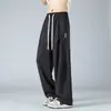 Pantalones de Malla Transpirable de Seda de Hielo Nasa para Hombre Verano Finos Holgados Rectos de Secado Rápido Caída Suelta Casual Deportivos