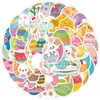 50 Novos Adesivos de Coelho de Páscoa para Celular, Copo d'Água, Decoração de Carro, Adesivos à Prova d'Água, Adesivos Criativos para Estudantes