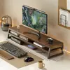 Soporte Elevador de Monitor para Computadora de Escritorio Base de Pantalla Soporte Bandeja para Teclado Elevación Engrosamiento